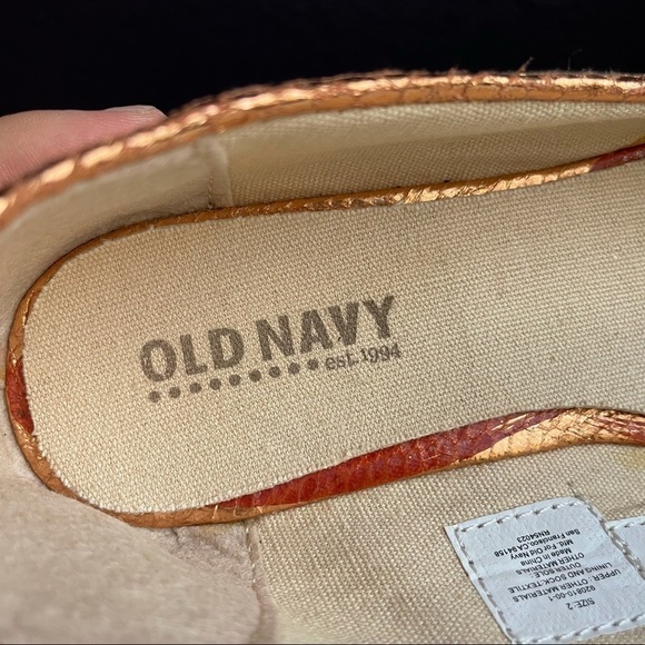 Copper Metallic Reptile Print Flats - Picture 6 of 6